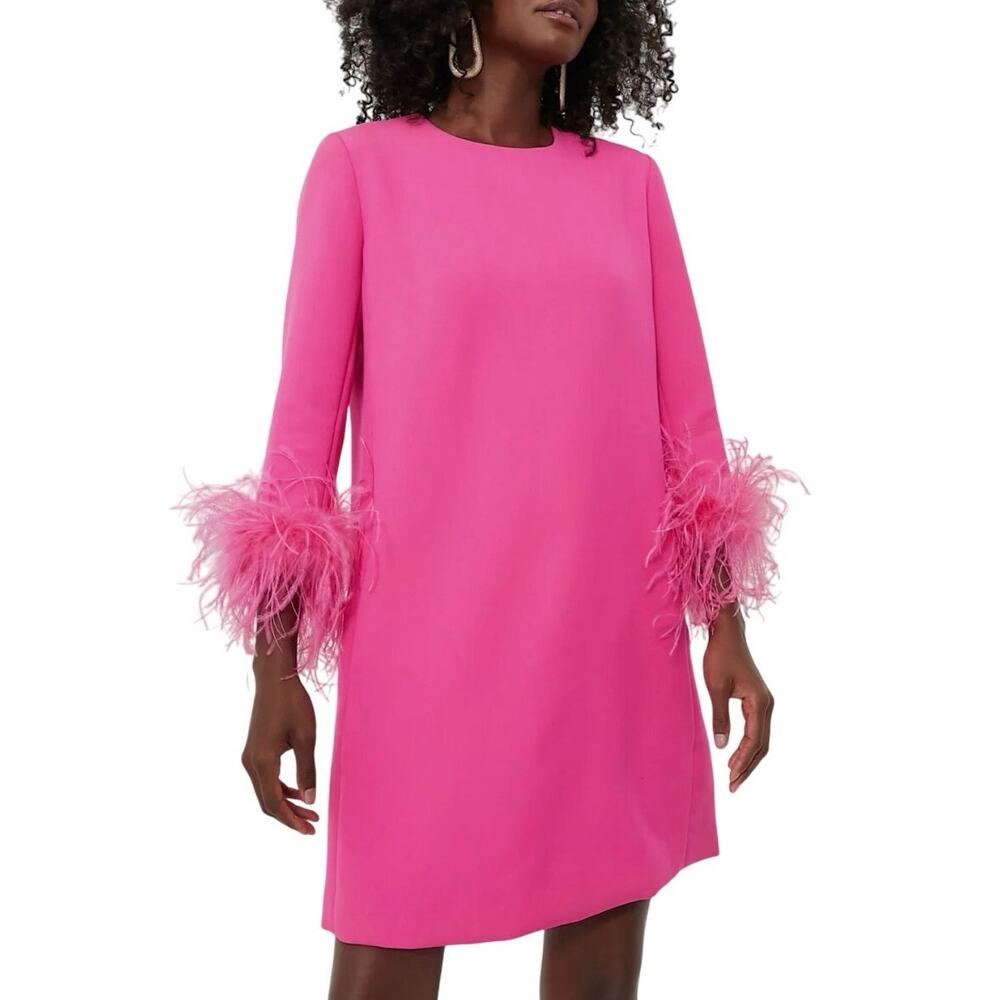 Tuckernuck Fuchsia Feather Sleeve Mini Dress
*New w/ FLAW.